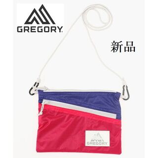 グレゴリー(Gregory)の【GREGORY】軽量 ミニ ショルダー バッグ アウトドア 赤×青【新品】(ショルダーバッグ)