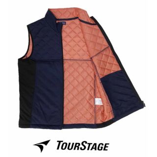 ツアーステージ(TOURSTAGE)の【BRIDGESTONEゴルフ/TOURSTAGE】中綿切り替えキルトベスト M(その他)