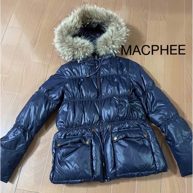 MACPHEE(マカフィー)のMACPHEE ダウン　ネイビー　リアルファー レディースのジャケット/アウター(ダウンコート)の商品写真