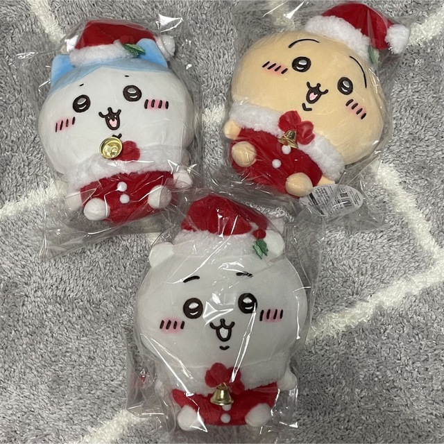 ちいかわ サンタさんだ！ぬいぐるみS 3種セット　クリスマス キッズ/ベビー/マタニティのおもちゃ(ぬいぐるみ/人形)の商品写真