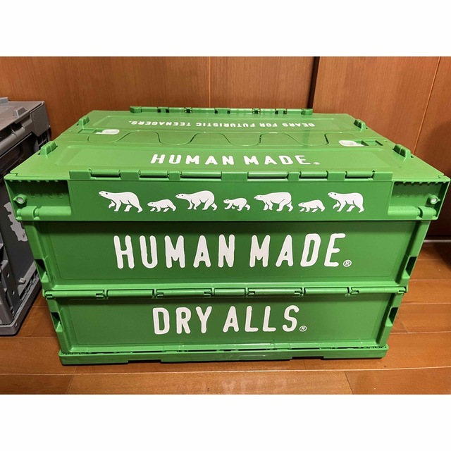 human made コンテナ　グリーン　50L