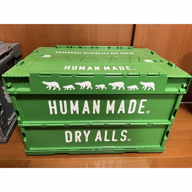 HUMAN MADE(ヒューマンメイド)のhuman made コンテナ　グリーン　50L インテリア/住まい/日用品の収納家具(ケース/ボックス)の商品写真