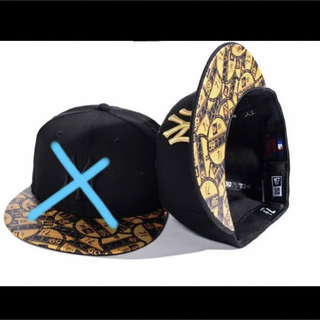 NEW ERA - NEWERA キャップ 59fifty 7 1/2 ブラック×ゴールドの通販 by ...