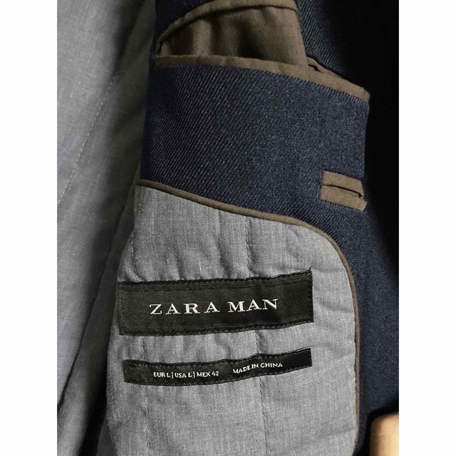 ZARA(ザラ)のZARA メンズ　チェスターコート　US Lサイズ、180/100サイズ メンズのジャケット/アウター(チェスターコート)の商品写真