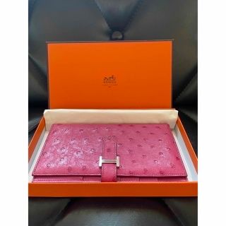 エルメス(Hermes)のべアンスフレ　オーストリッチ(財布)