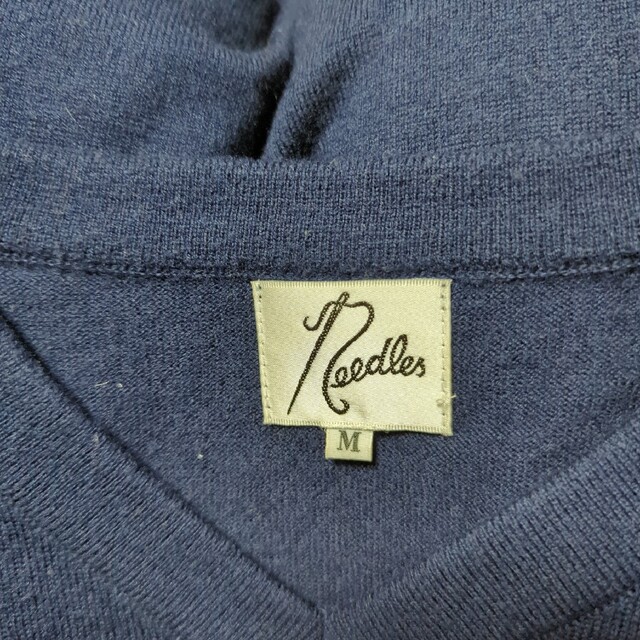 Needles(ニードルス)のNeedles ニードルス ネペンテス 胸ポケット付 ニット M ネイビー メンズのトップス(ニット/セーター)の商品写真