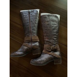 アグ(UGG)のUGGアグレザーロングブーツ♪(ブーツ)