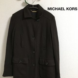 マイケルコース(Michael Kors)のMICHAEL KORS マイケルコース　ウール　コート　ブラウン(ロングコート)