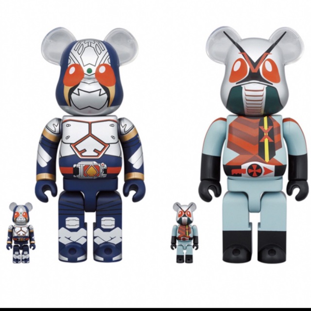 MEDICOM TOY(メディコムトイ)のBE@RBRICK 仮面ライダー100％ & 400％ セット エンタメ/ホビーのフィギュア(その他)の商品写真