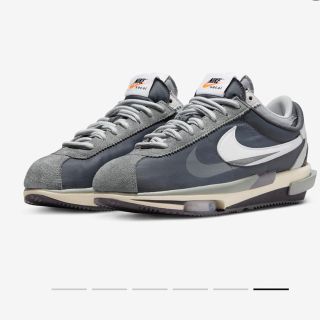 ナイキ(NIKE)の27cm sacai × Nike Zoom Cortez Iron Grey(スニーカー)