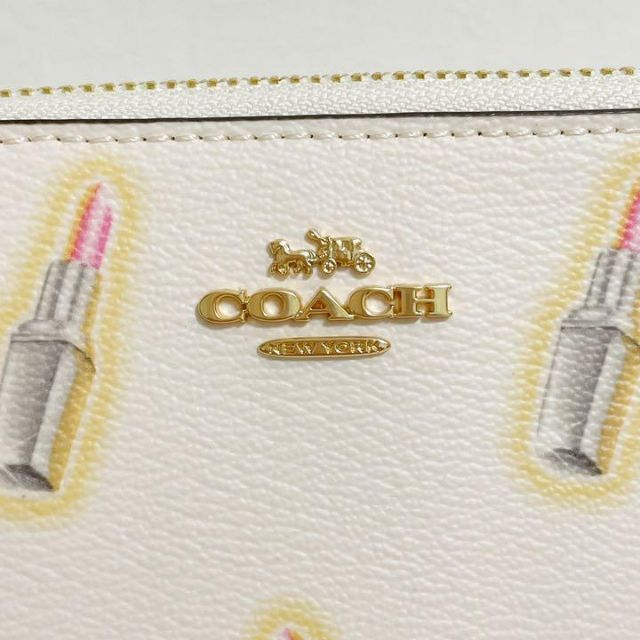 【超美品】【未使用】COACHリップスティック柄　ラウンドファスナー長財布 2