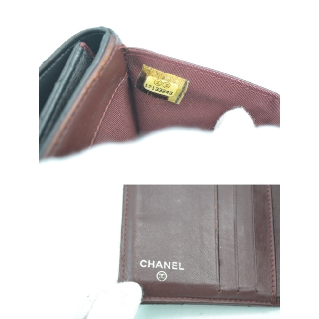 CHANEL(シャネル)のCHANEL/シャネル マトラッセ Wホック財布 ラムスキン カード箱つき レディースのファッション小物(財布)の商品写真