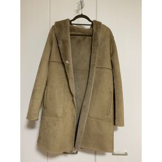 ザラ(ZARA)のZARA 両面ロングコート　モコモコタイプ(ロングコート)