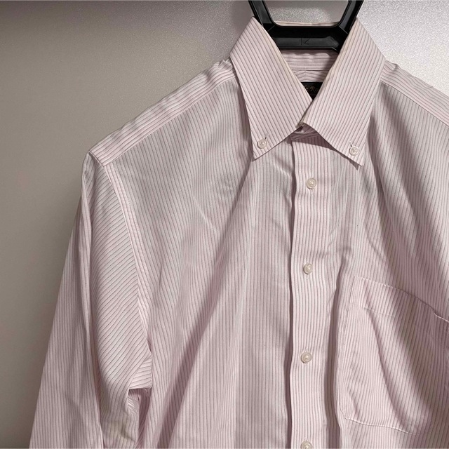 SIPERDRY（極度乾燥しなさい）長袖ストライプシャツ　トップス　ピンク×白