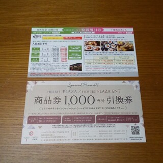 阪急阪神第一ホテルグループ　特別割引券　太閤の湯　ハービスプラザ(ショッピング)