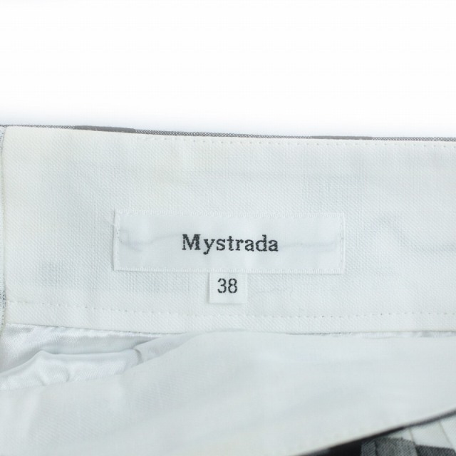 Mystrada(マイストラーダ)のマイストラーダ 18SS フレアスカート ロング フェイクボタン チェック レディースのスカート(ロングスカート)の商品写真