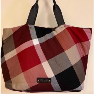 ブルーレーベルクレストブリッジ(BLUE LABEL CRESTBRIDGE)の再値下クレストブリッジ　ブルーレーベル　トートバッグ　チェック　Burberry(トートバッグ)