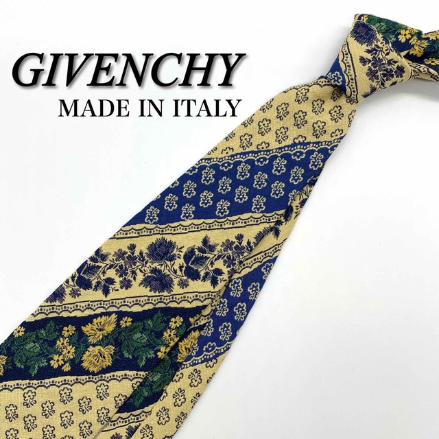 GIVENCHY(ジバンシィ)のGIVENCHY ジバンシー 秋冬 ネクタイ 花柄 小紋 レジメンタル メンズのファッション小物(ネクタイ)の商品写真