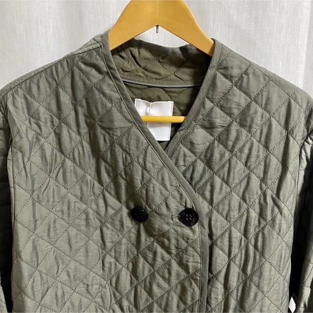 CLANE(クラネ)のクラネ正規品！新品紙タグ付き★QUILTING NO COLLAR JACKET レディースのジャケット/アウター(Gジャン/デニムジャケット)の商品写真