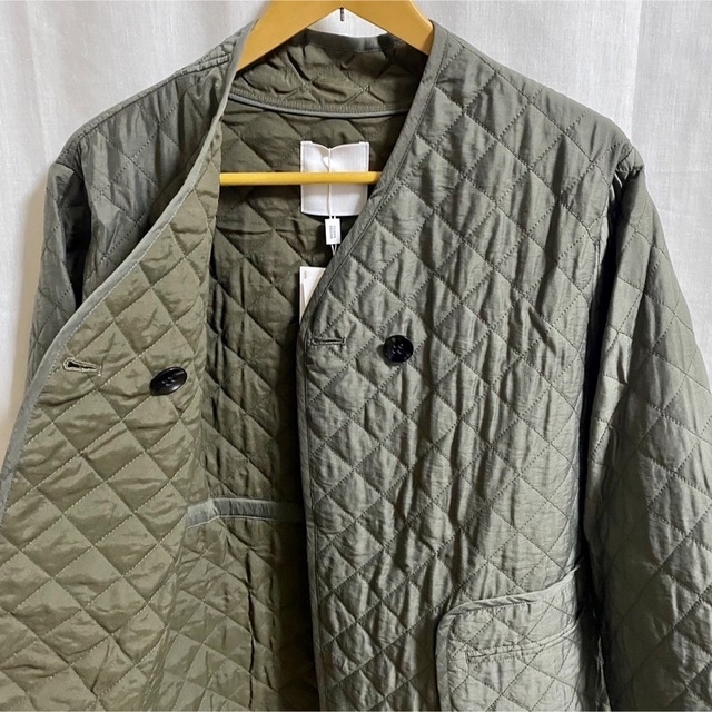 CLANE(クラネ)のクラネ正規品！新品紙タグ付き★QUILTING NO COLLAR JACKET レディースのジャケット/アウター(Gジャン/デニムジャケット)の商品写真