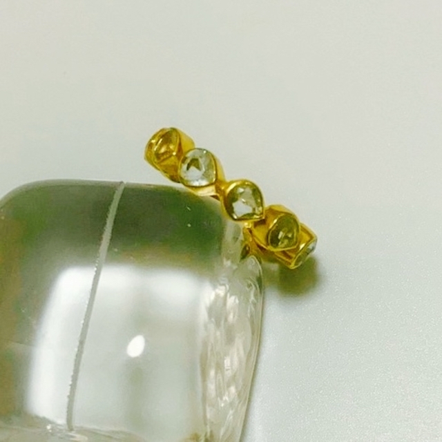 インドジュエリー ブルートパーズ フルエタニティ リング #9.5 レディースのアクセサリー(リング(指輪))の商品写真