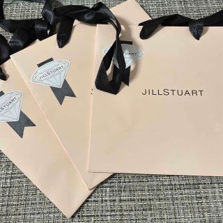 ジルバイジルスチュアート(JILL by JILLSTUART)のジルスチュアート　ショッパー3枚セット　ピンク　紙袋　プレゼント用　クリスマス(ショップ袋)