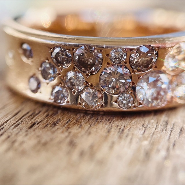 life様専用【カシケイ】メランジェ リング 1.00ct ブラウン