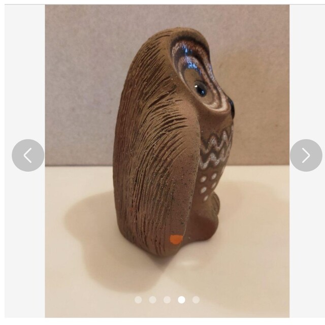 NITTSJO　ニトア　トーマス・ヘルストロム　Owl　縁起物 エンタメ/ホビーの美術品/アンティーク(彫刻/オブジェ)の商品写真