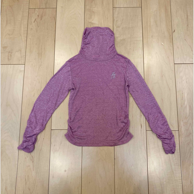 週末限定 vintage lame lame pink turtle top レディースのトップス(カットソー(長袖/七分))の商品写真