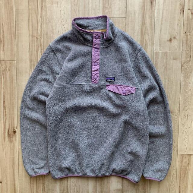 Patagonia SYNCHILLA スナップTキッズフリースグレー