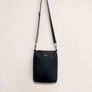 カイコー(KAIKO)のKAIKO LEATHER SHOULDER BAG "BLACK"(ショルダーバッグ)