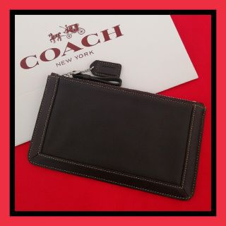 オールド コーチ COACH 黒 エナメル ポーチ 小物入れ バッグ 美品-