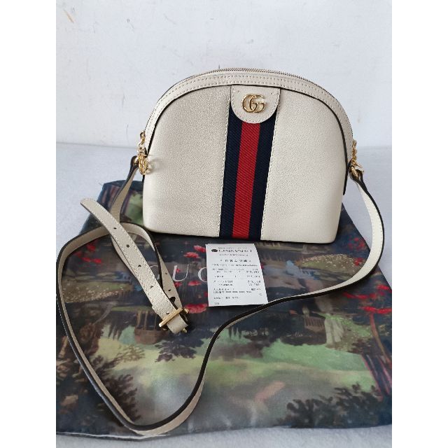 品質保証書付 GUCCI グッチ ショルダーバッグ オフィディア 白 - www