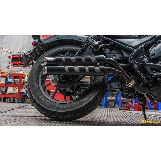 24時間以内発送 新品ホンダレブル1100用マフラー gem speed製 V2 - www