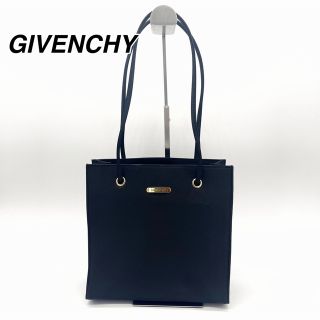 ジバンシィ(GIVENCHY)の極美品　ジバンシー　トートバッグ　ナイロン　ロゴ金具　ブラック　肩掛け(トートバッグ)