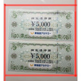 早稲田アカデミー　株主優待　10000円分(その他)