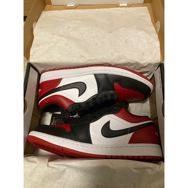 エアジョーダン1 LOW Bred Toe 26.5cm 新品未使用品 最大の割引 www