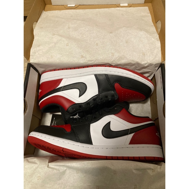 エアジョーダン1 LOW Bred Toe 26.5cm 新品未使用品