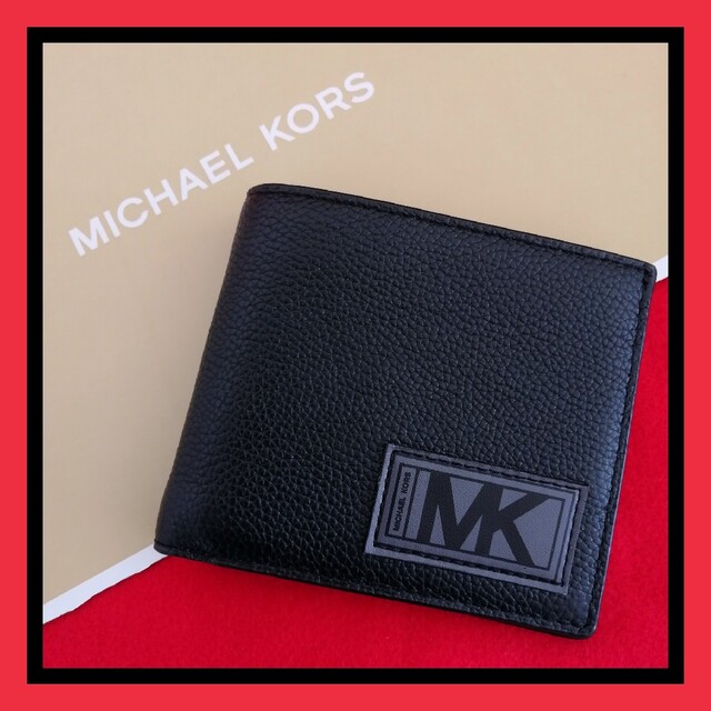 Michael Kors(マイケルコース)の【新品未使用】マイケルコース　折財布　ブラック メンズのファッション小物(折り財布)の商品写真