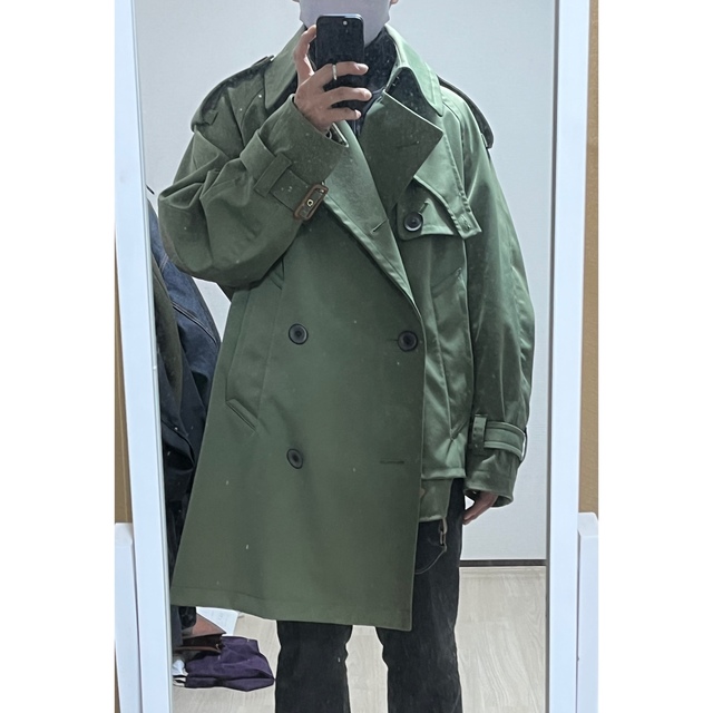 kolor(カラー)の kolor ナイロン  TRENCH COAT 19aw メンズのジャケット/アウター(トレンチコート)の商品写真