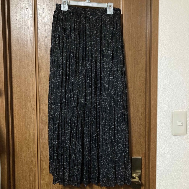 nano・universe(ナノユニバース)のnano universe ドットスカート　黒 レディースのスカート(ロングスカート)の商品写真