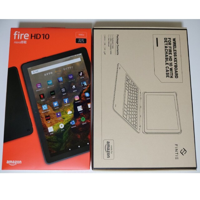 fire hd10 (第11世代)+fintieキーボード＋SDカード