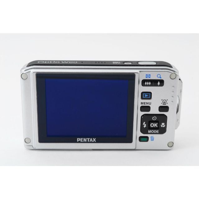 PENTAX(ペンタックス)の【動作確認済】コンデジ PENTAX Optio W60　シルバー スマホ/家電/カメラのカメラ(コンパクトデジタルカメラ)の商品写真