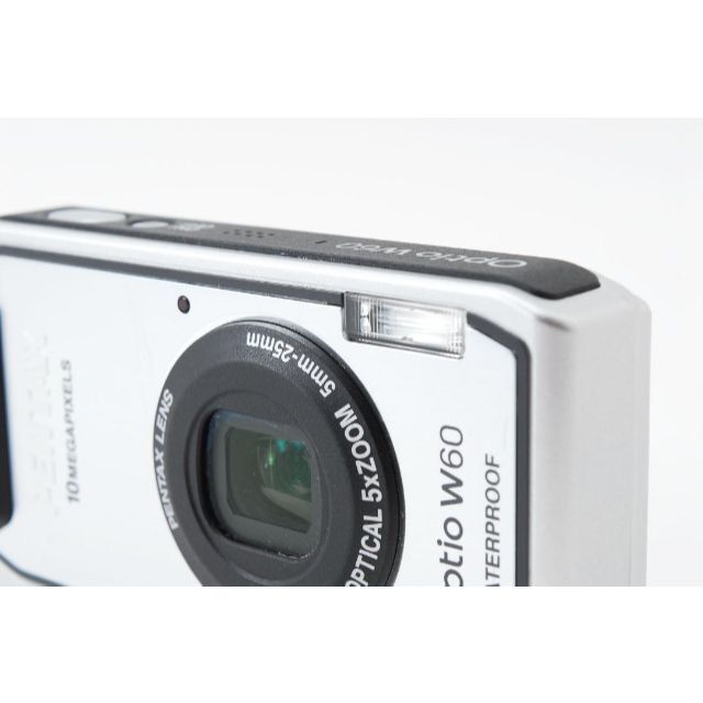 PENTAX(ペンタックス)の【動作確認済】コンデジ PENTAX Optio W60　シルバー スマホ/家電/カメラのカメラ(コンパクトデジタルカメラ)の商品写真