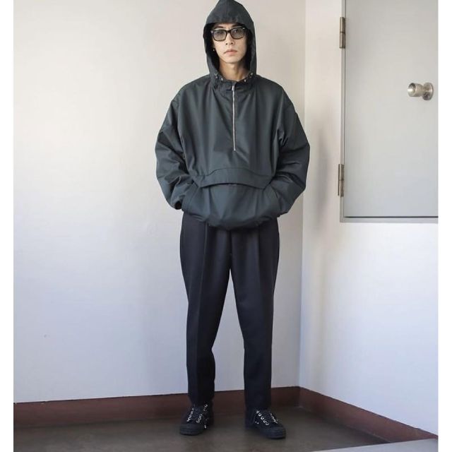 SALE 美品 lownn ロウン Tech Sweat アノラック パーカー