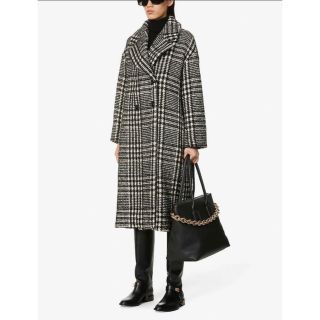 マックスマーラ(Max Mara)の'S  MaxMara オーバーコート　千鳥格子　グレンチェック　ツイード(ロングコート)