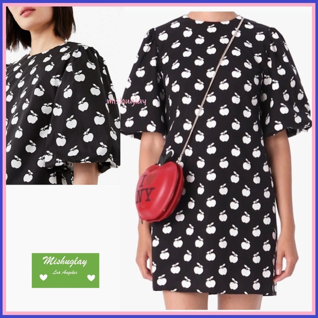 【kate spade】りんご柄★apple toss taxi dress ★ | フリマアプリ ラクマ