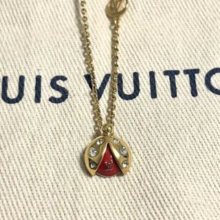 ルイヴィトン(LOUIS VUITTON)のルイヴィトン　コリエ レイディ ラッキー  てんとう虫 ラインストーン(ネックレス)