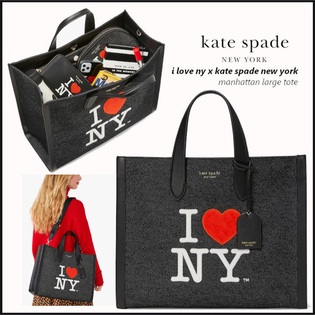 kate spade new york(ケイトスペードニューヨーク)のi love ny x kate spade NY マンハッタントートバック レディースのバッグ(トートバッグ)の商品写真