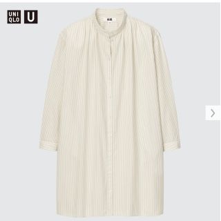 ユニクロ(UNIQLO)のお値下げしました！　ストライプシャツワンピース　110、120サイズ2つセット(ワンピース)